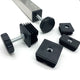 M8 Nut Plug End Cap + Adjustable Table Foot Furniture Leveling Feet 50mm/100mm