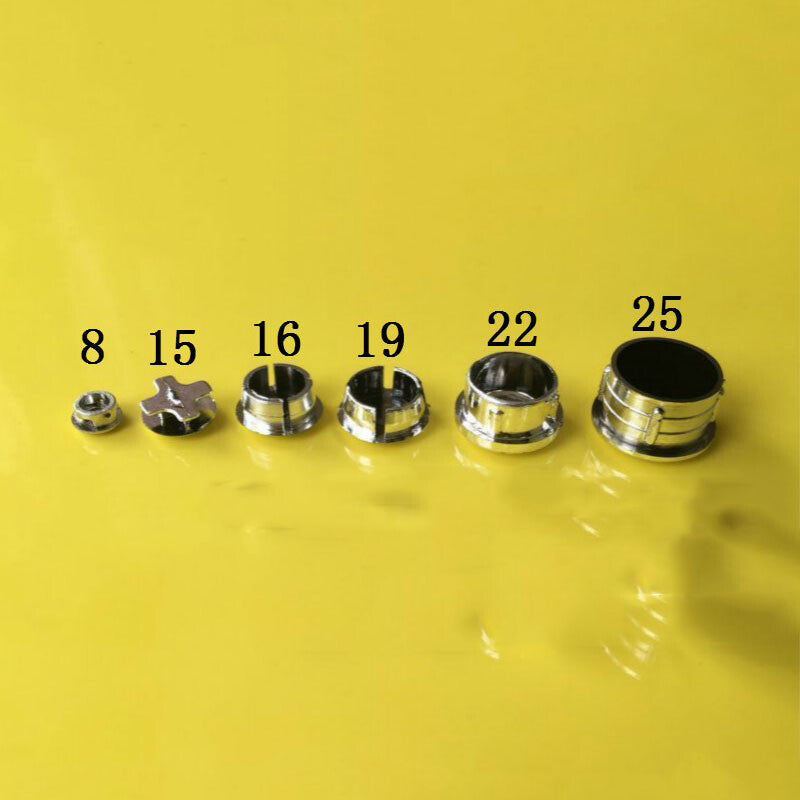 Round Plastic Blanking End Caps Tube Pipe Inserts Plating Hole Plug Dia 15~25mm