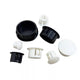 Round Plastic Black/White Blanking End Caps Tube Pipe Inserts Plug Bung 5mm~50mm