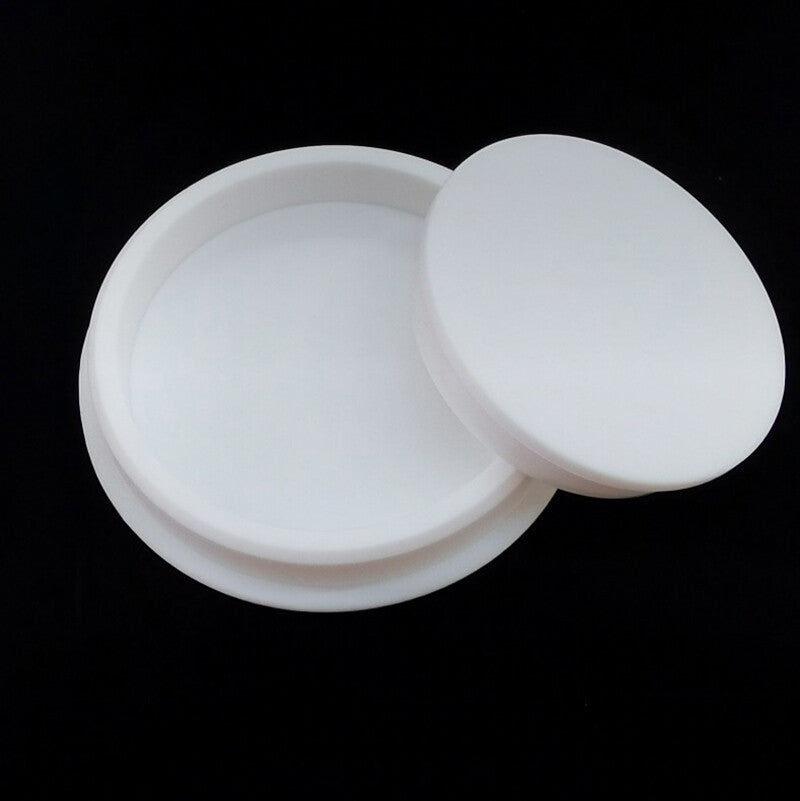 Side profile view of plastic finishing insert highlighting smooth surface and installation ready