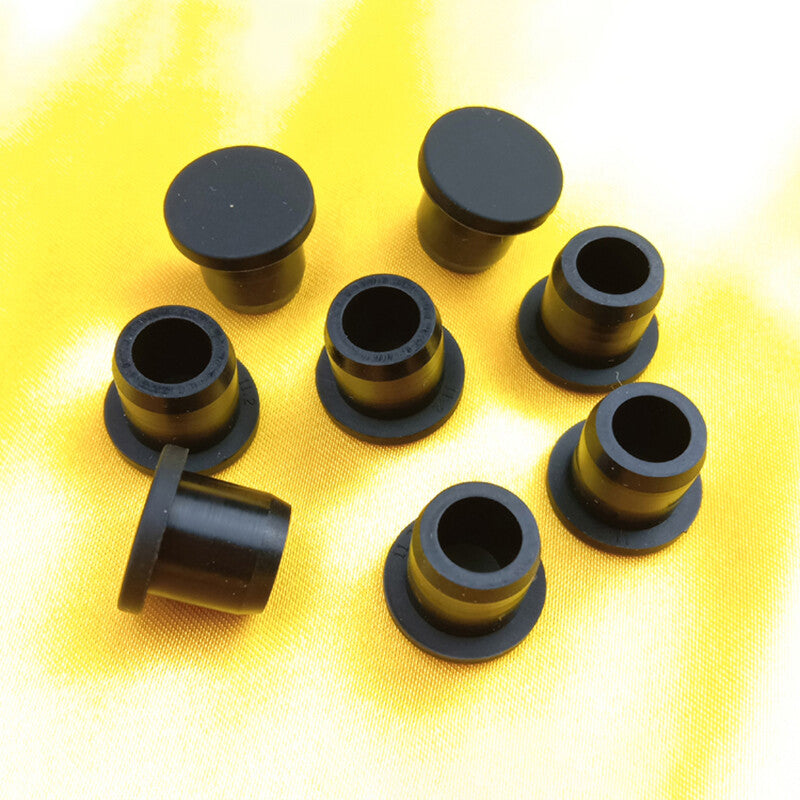 Black Hole Plug Silicone Rubber Blanking End Caps Seal Stopper Bung 10mm ~ 29mm