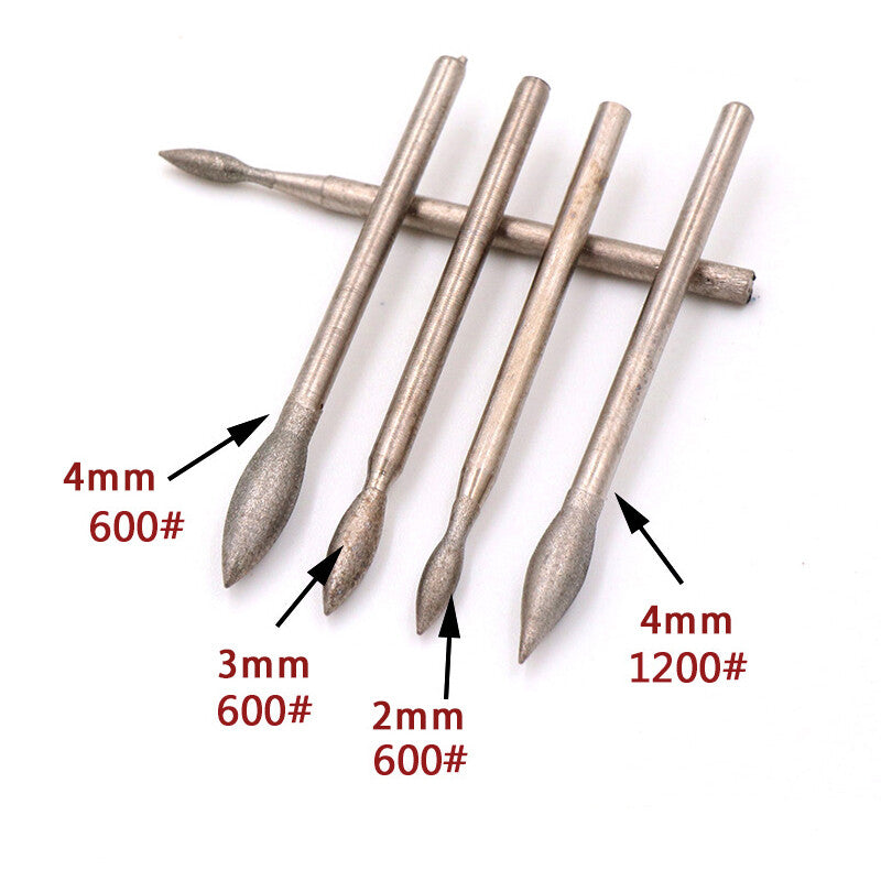 Close-up 2.35mm Diamond Grinding Tip - Sharp Coating for HomeDIYer Precision Jade Carving