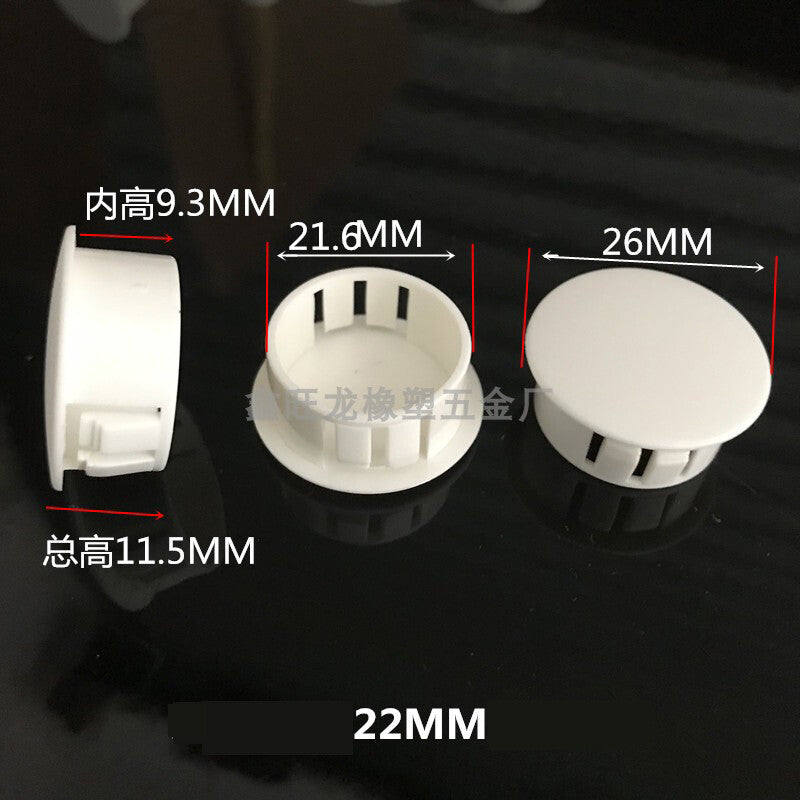 6mm~30mm Hole Plugs Plastic Blanking End Caps Tube Pipe Inserts Plug Bung Black