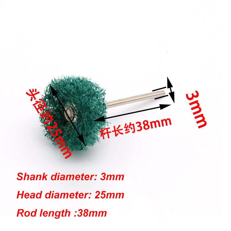 25mm Nylon Fiber Polishing Wheel 3mm Shank Abrasive Buffing Single/Double layer