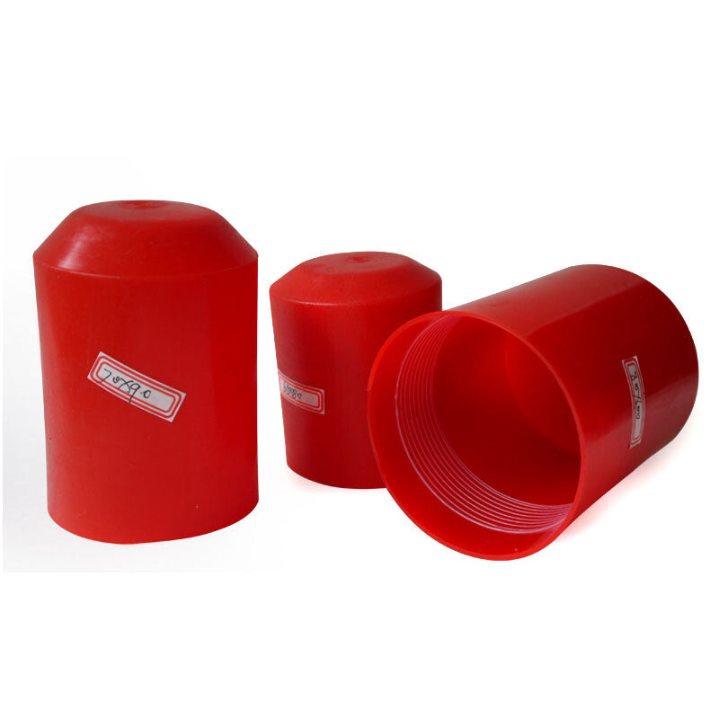 Red 35KV heat shrink end caps (8mm-110mm) 2:1 shrink ratio, adhesive lined for secure cable coverage