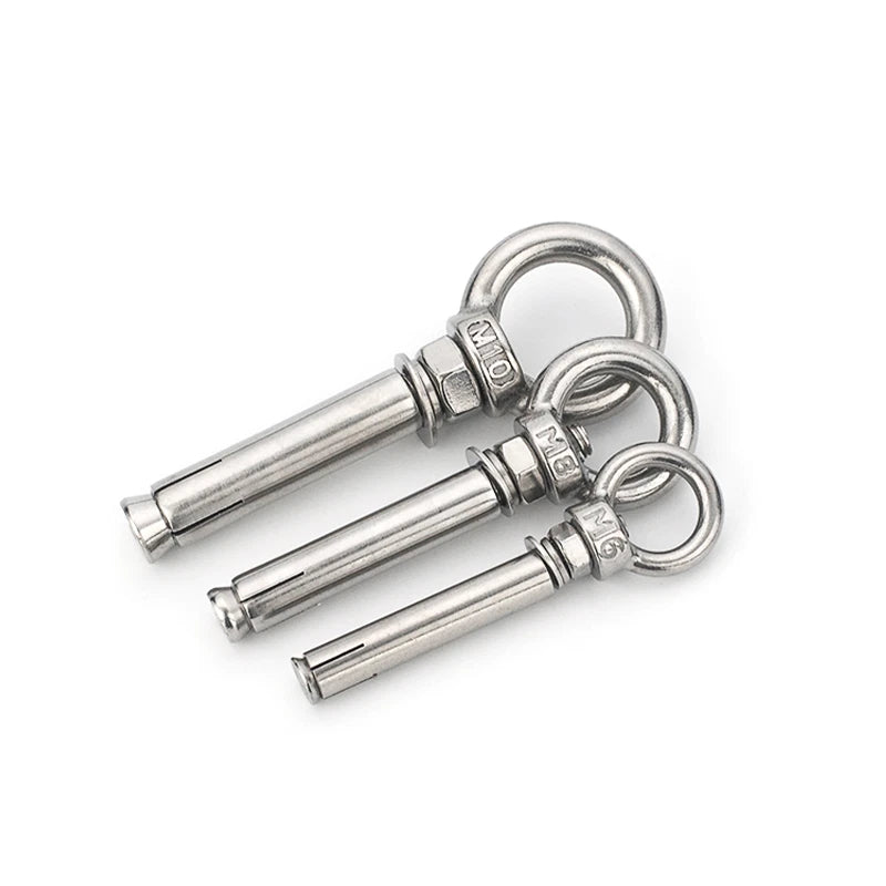 304 Stainless Steel Expansion Eyebolts – Ring Expansion Bolts M6 M8 M10 M12