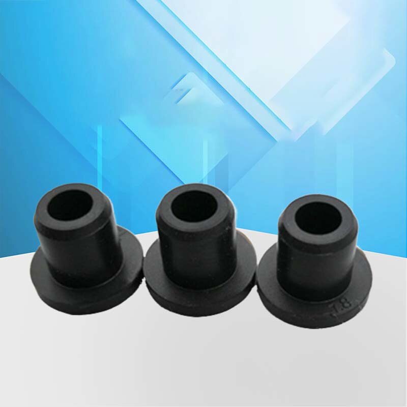 Black Hole Plug Silicone Rubber Blanking End Caps Seal Stopper Bung 10mm ~ 29mm
