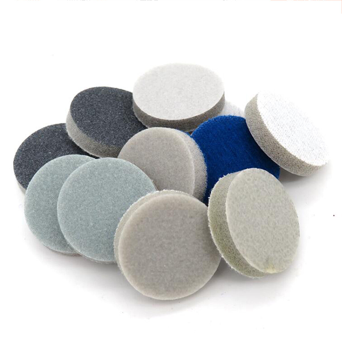1-1/4" inch 1.2" 30mm Sponge Foam Hook Loop Sandpaper Wet / Dry Sanding Pad Disc 300#-3000#