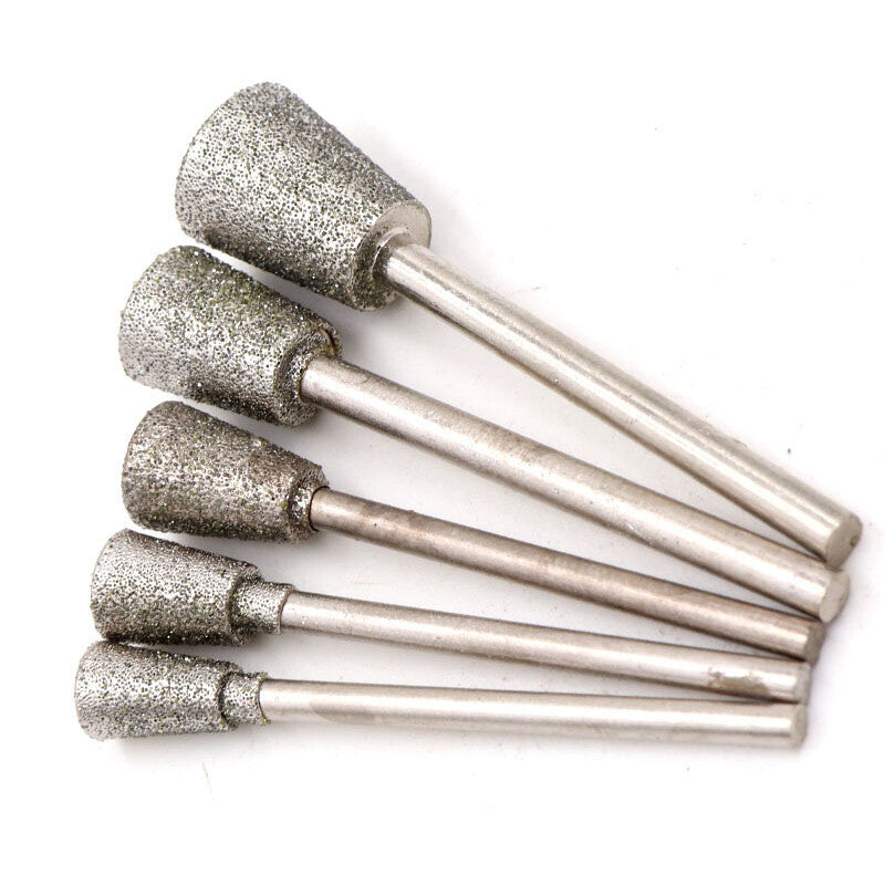 2.35/3mm Shank Diamond Grinding Head K5 Burr Bit Carving Engraving Polishing