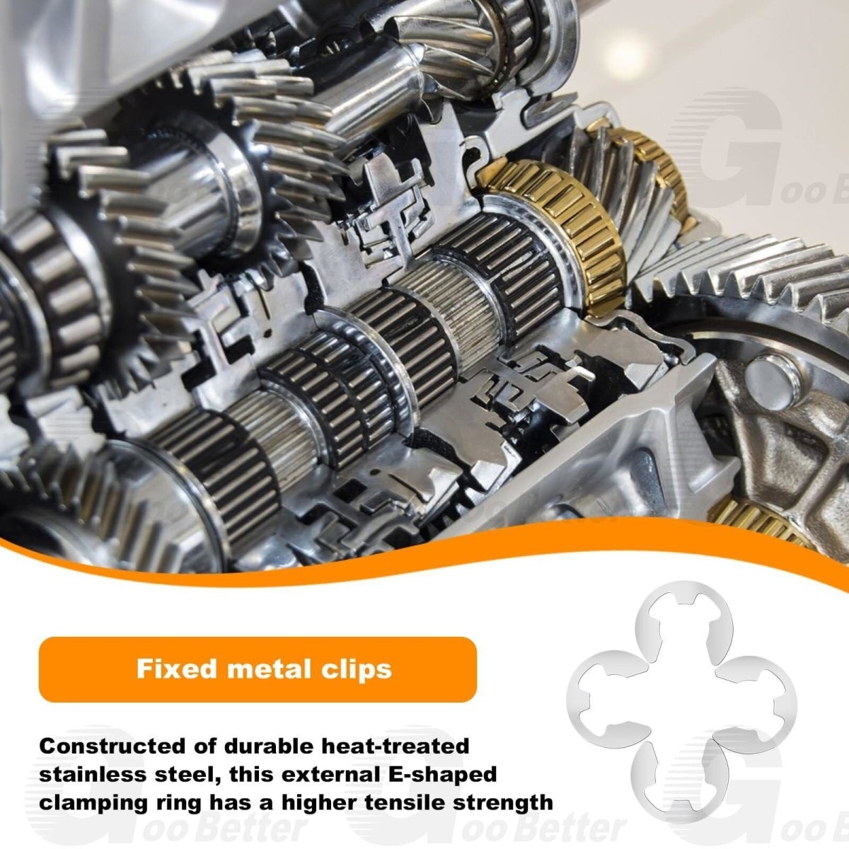 120PCS Assorted M1.5 - M10 Stainless E Clips C Circlip Kit Retaining Snap Ring Set - HomeDIYer