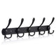 Hook rail coat hooks wall coat rack hooks stainless steel coat hooks black