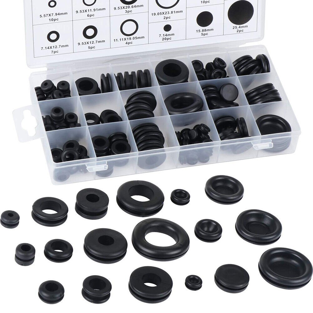 125PCS grommet set Cable grommet set Rubber grommet set - HomeDIYer