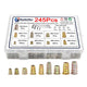 245x Screw-In Nuts Threaded Insert Wood Screw-In Sockets M4-M8 Assortment Set