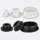 White Snap-On Hole Plug Silicone Rubber Blanking Seal Bung Pipe Tube (2.5mm-60.6mm)