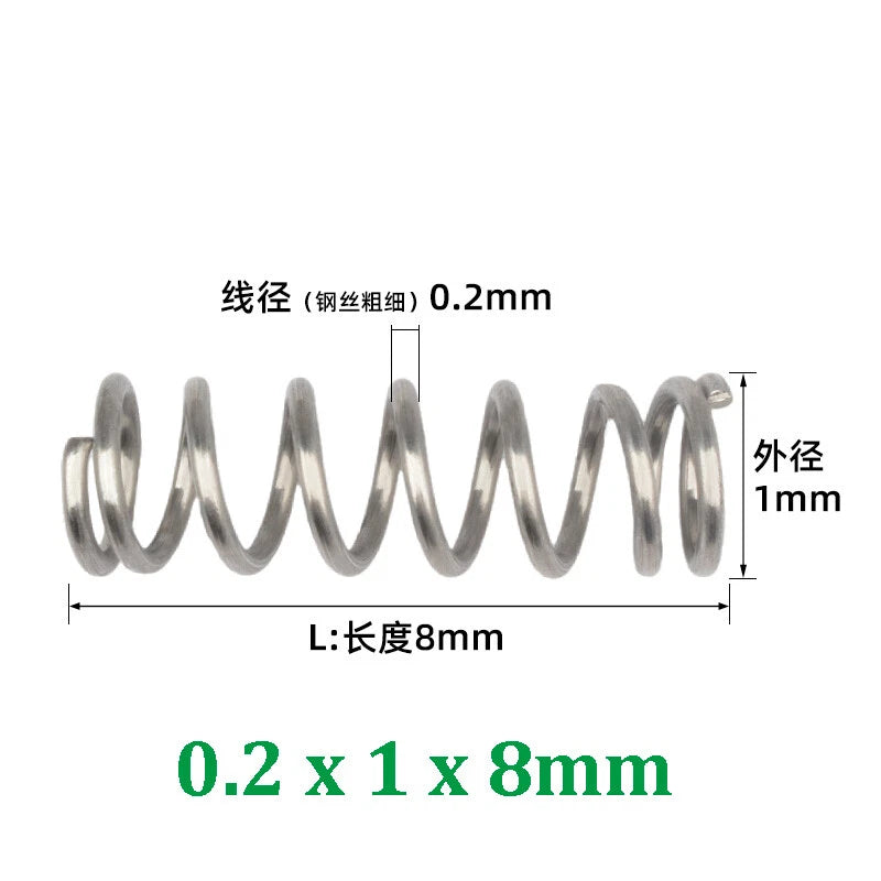 Compression Spring 0.2-0.5mm Wire Diameter Pressure Small Spring Stainless Steel
