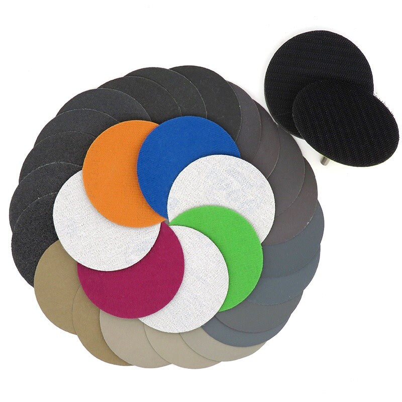 3" Inch 75mm Wet And Dry Sandpaper Grit 60# ~10000# Hook&Loop Sanding Discs Pads