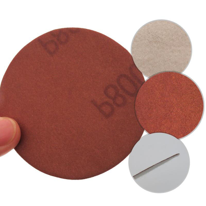 Angled Top View 75mm Dry Sanding Hook Loop Discs - 40-2000 Grit (HomeDIYer)
