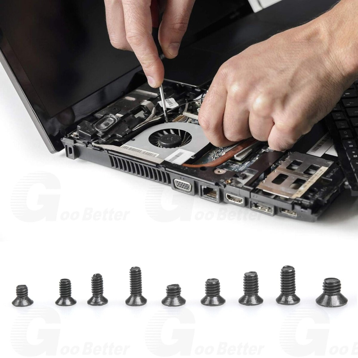 500pcs Laptop Notebook Computer Screw Kit Flat Head Small Mini Screws M2 M2.5 M3 - HomeDIYer