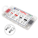 140x Tubular Cable Lugs + Insulating Sleeves Assortment Ring Eyelets Ring Tongues Cable Lug Set