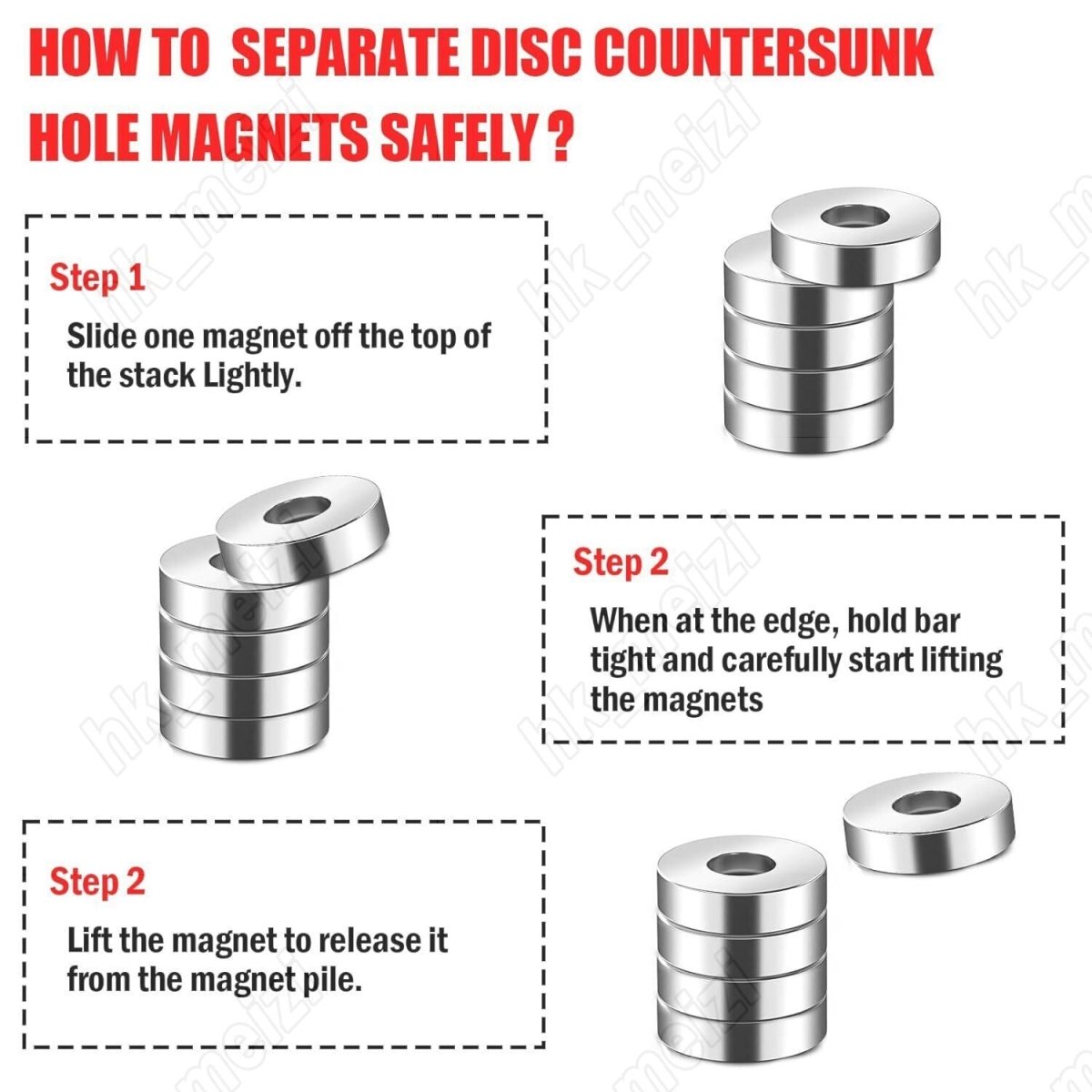 N52 Neodymium Round Disc Magnets With Hole Tiny/Large Magne for Door Fridge DIY - HomeDIYer