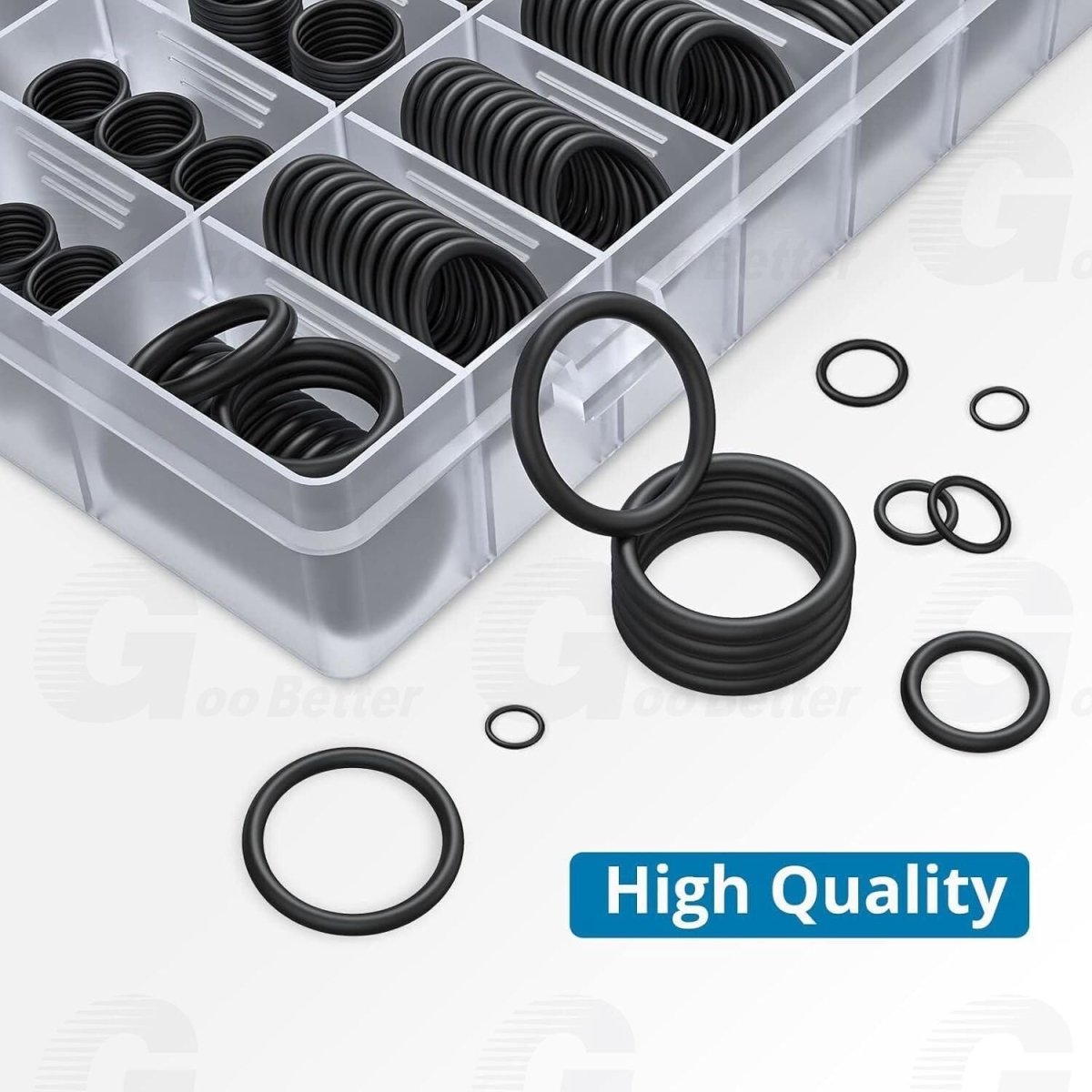 800pcs Nitrilerubber O Ring Seal Kit 6mm - 28mm Seals For Water, Oil And Gas Pipes - HomeDIYer