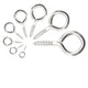 280 Pcs Eyebolts Galvanized Eyebolts Screw Hooks Eye Hooks Wooden Thread