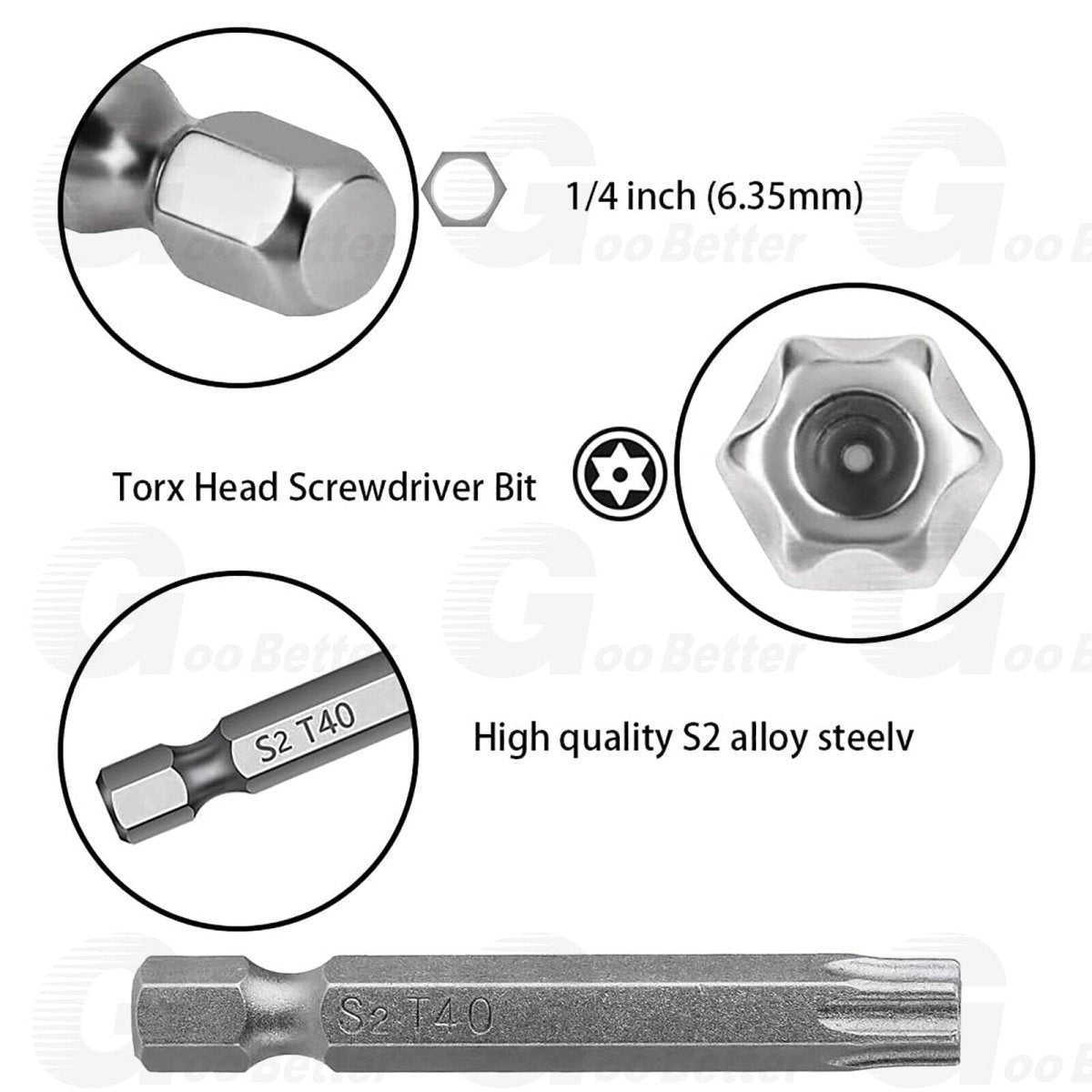 12pc Tamper Proof Star Security Torx Bit Set T5 T6 T7 T8 T9 T10 T15 T20 T25 T30 - HomeDIYer