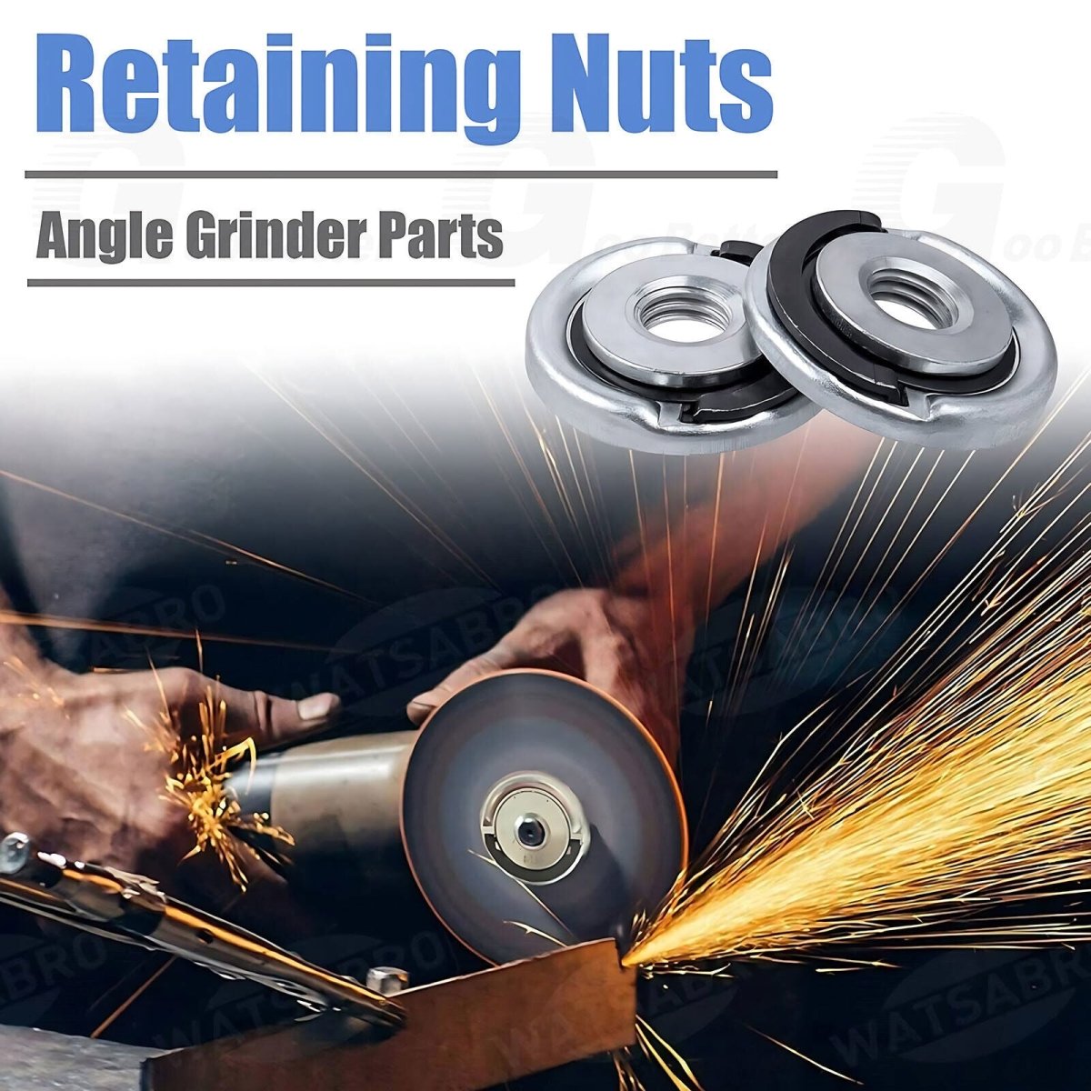 M14 Angle Grinder Flange Nut Quick Change Release Attachments Locking Key Parts - HomeDIYer