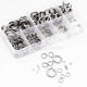 395Pcs Split Spring Washers Metric M4-M12 Stainless Steel Set For Bolts & Screws