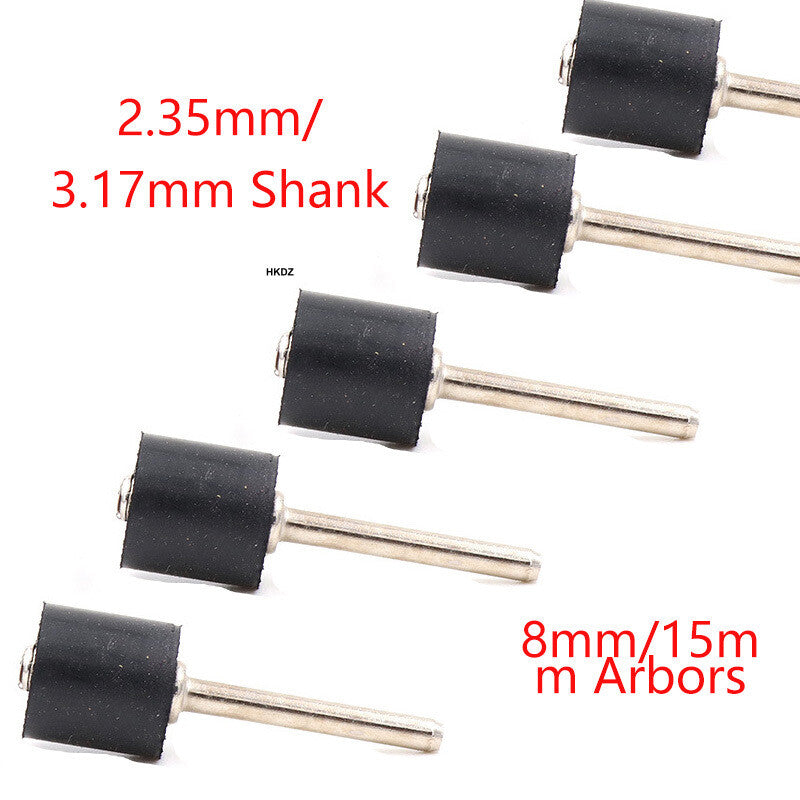 8mm/15mm Sanding Bands Ring Wheel Abrasive Sandpaper Grinding Drill 80#~600 Grit
