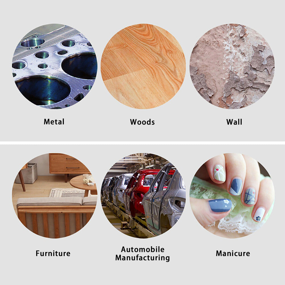 Waterproof purple sanding disc for use on wood, metal, and automotive surfaces.