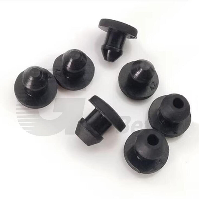 Close-up of Silicone Snap-on Hole Plugs for Pipe Tube Sealing