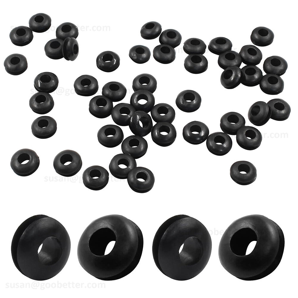 Wiring Grommets - Rubber Open Grommet - Cable Hole Plug Bung Wire Cable Protect
