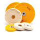 2"-8" Polishing Cloth Wheel Yellow / White Buffing Wheel Pads Jade Metal