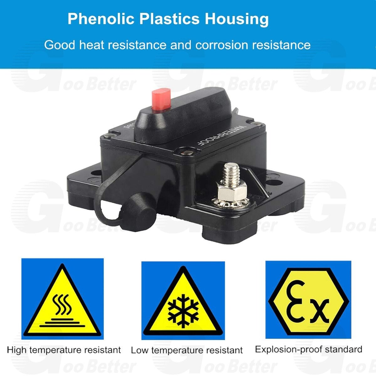 30 - 300Amp Waterproof Car Circuit Breaker Fuse Reset for Boat Auto RV DC 12V - 48V - HomeDIYer