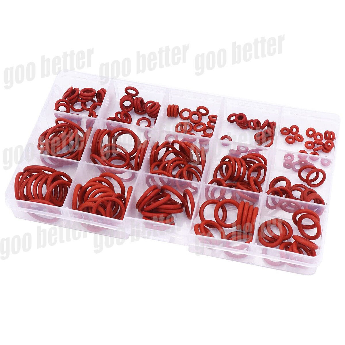 225Pcs NBR Rubber O - Ring Red Ø6 - 20mm Seals O - Ring Washer Pack Set Plumbing Tap - HomeDIYer