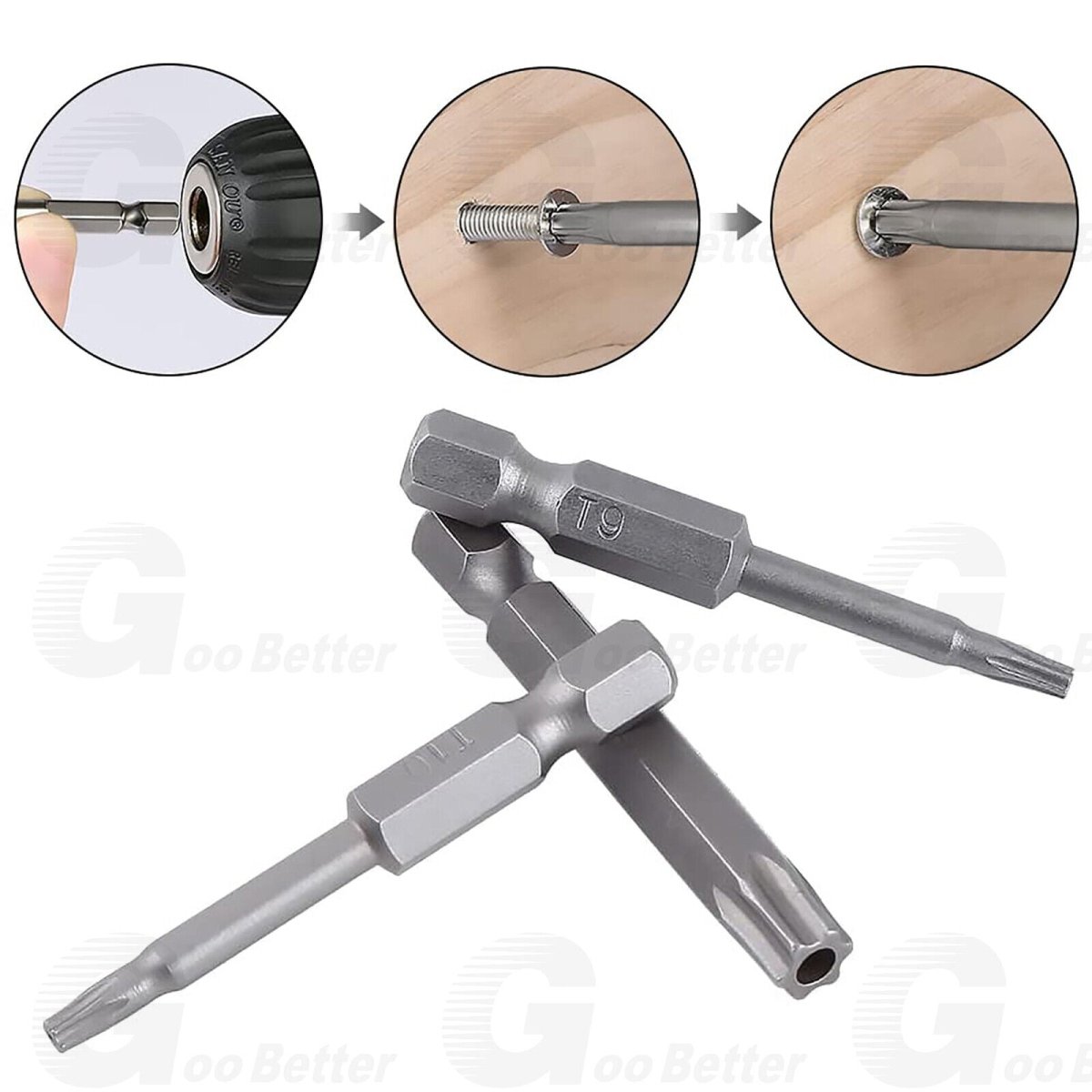 12pc Tamper Proof Star Security Torx Bit Set T5 T6 T7 T8 T9 T10 T15 T20 T25 T30 - HomeDIYer