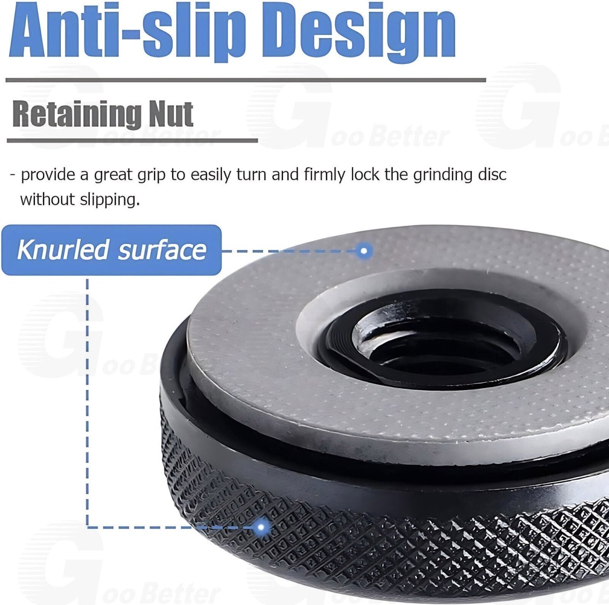 Angle Grinder Quick Change Fast Locking Nut For M14 Thread Grinders Hand Tighten - HomeDIYer