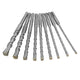 SDS-Plus Concrete Drill Bit Set 5–16mm, 9-Piece Carbide Hammer Drill Bits