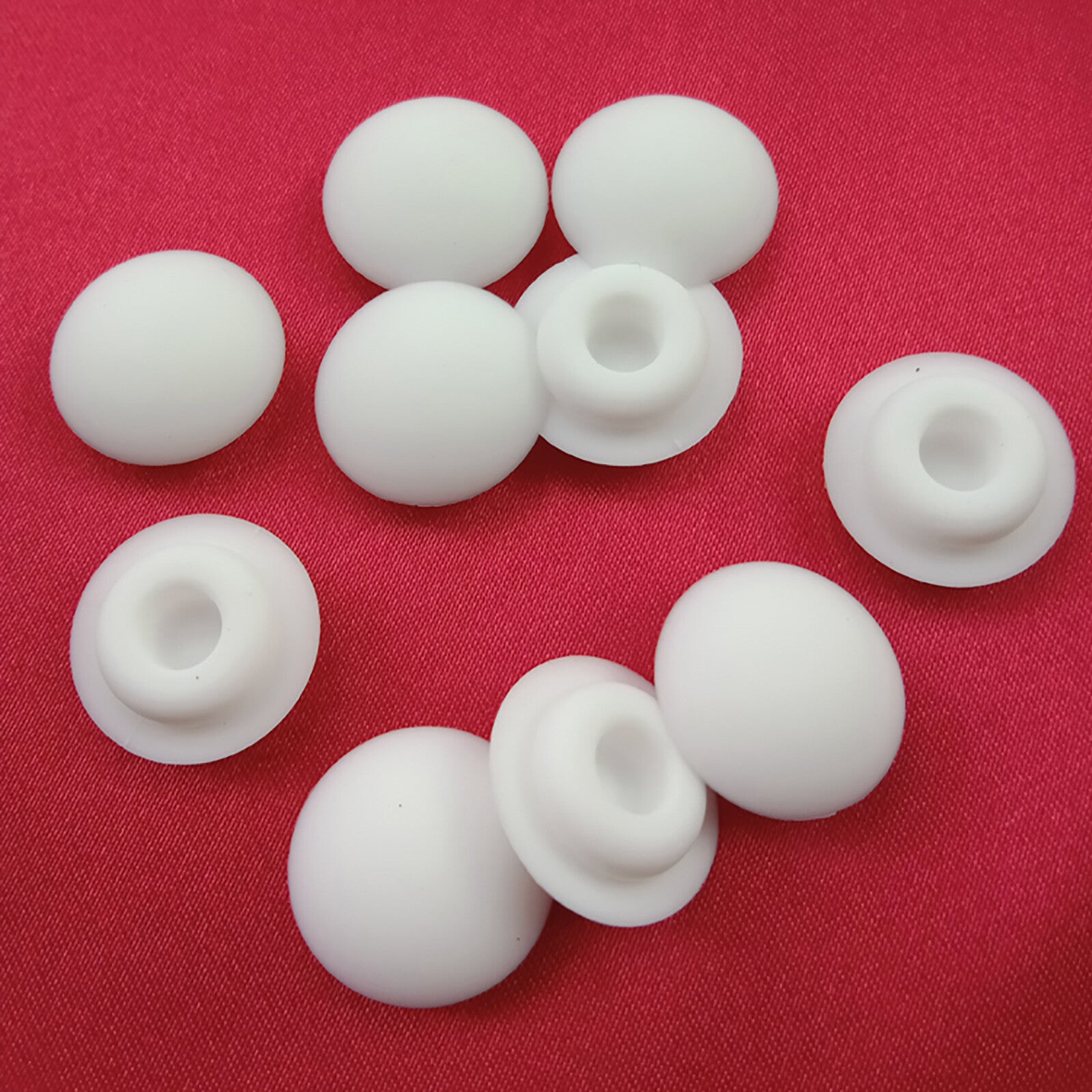 White/Black Snap-on Hole Plugs Silicone Blanking End Caps Pipe Tube Plug 9.5mm