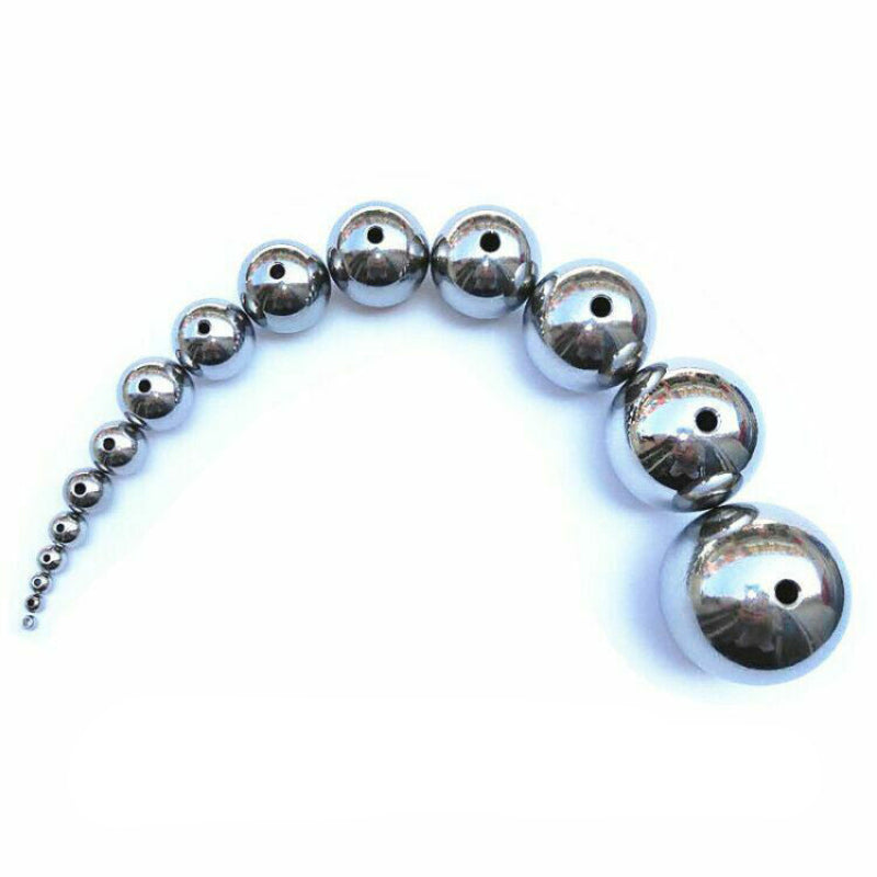 Through hole beading round stainless steel balls (various sizes)