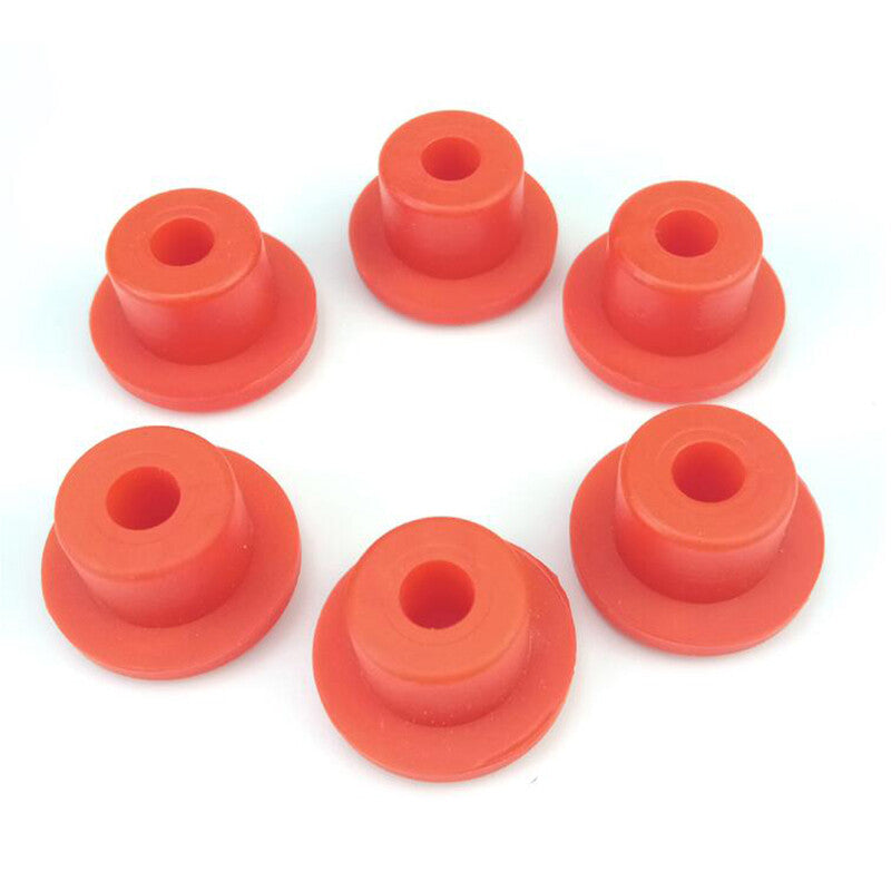 Red Hole Plugs Round Silicone Rubber Seal Blanking End Caps Seal Bung 13mm ~ 48.5mm
