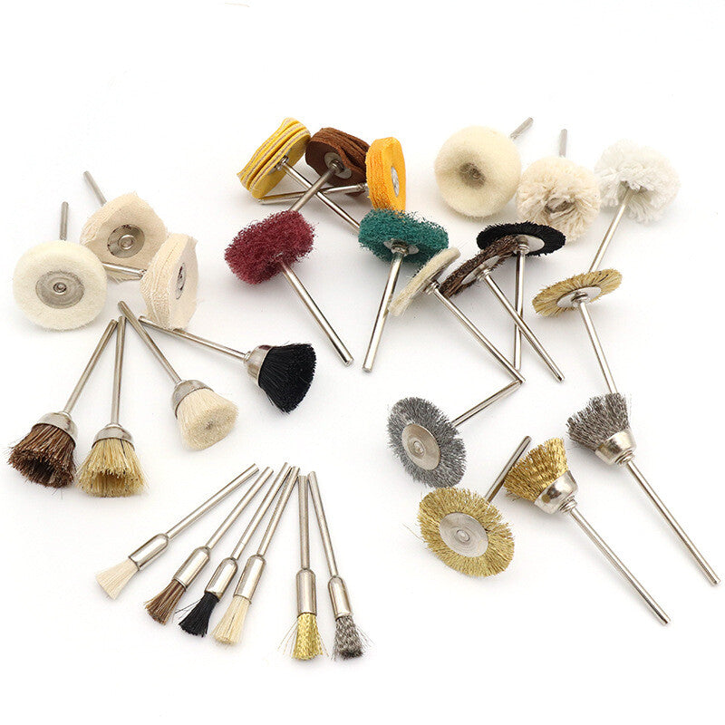 2.35mm Shank Polishing Buffing Wheel Brush Pad For Grinder Drill Bit Rotary Tool