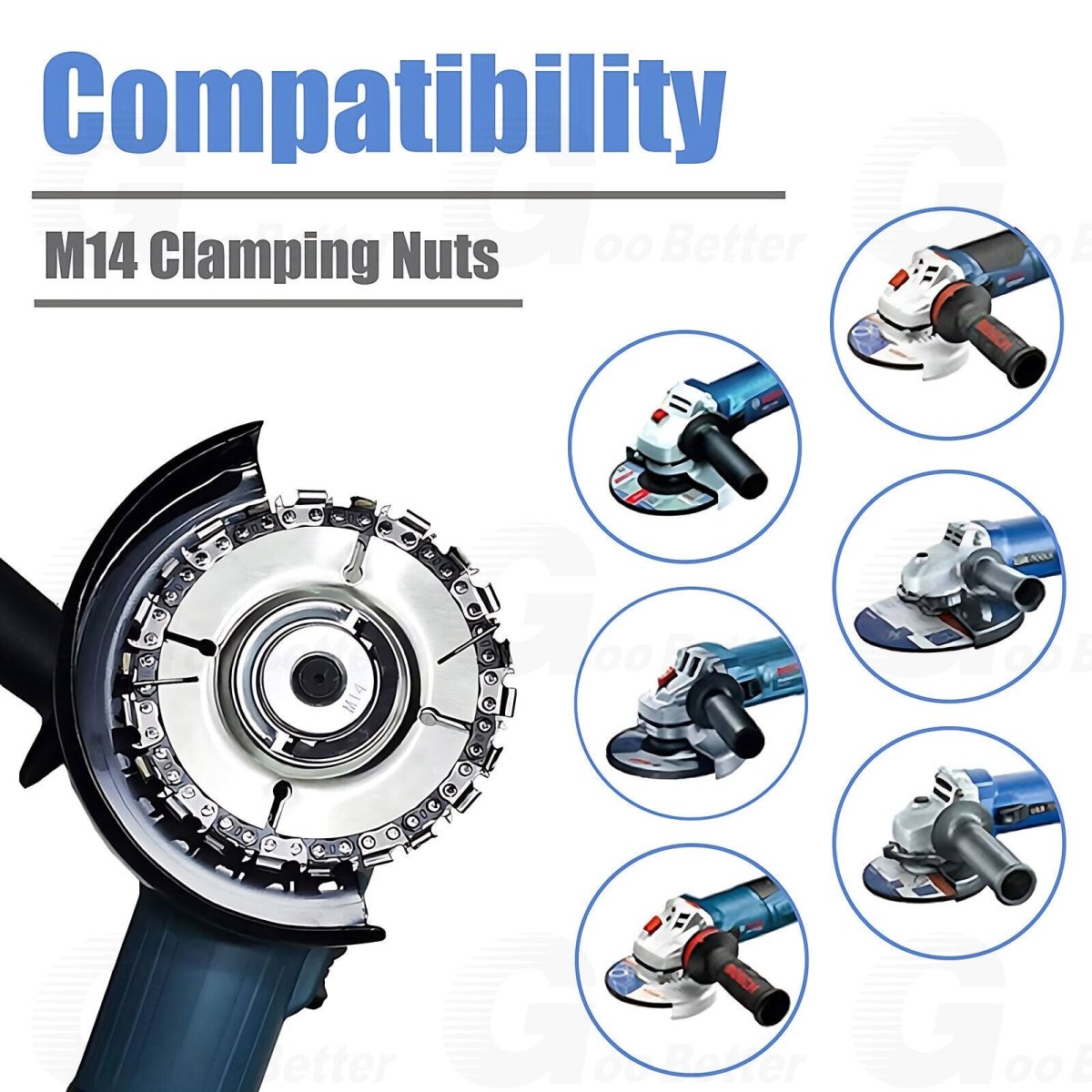 M14 Angle Grinder Flange Nut Quick Change Release Attachments Locking Key Parts - HomeDIYer
