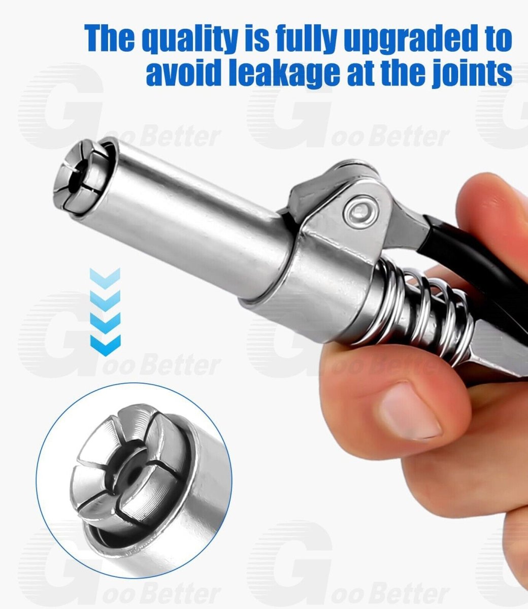1Packs Grease Gun Coupler High - Pressure Quick Release Lock Oil Injection Nozzles - HomeDIYer