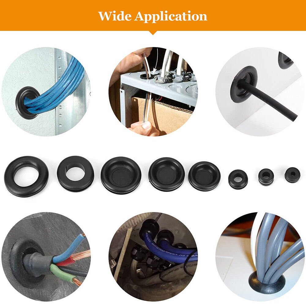 125PCS grommet set Cable grommet set Rubber grommet set - HomeDIYer