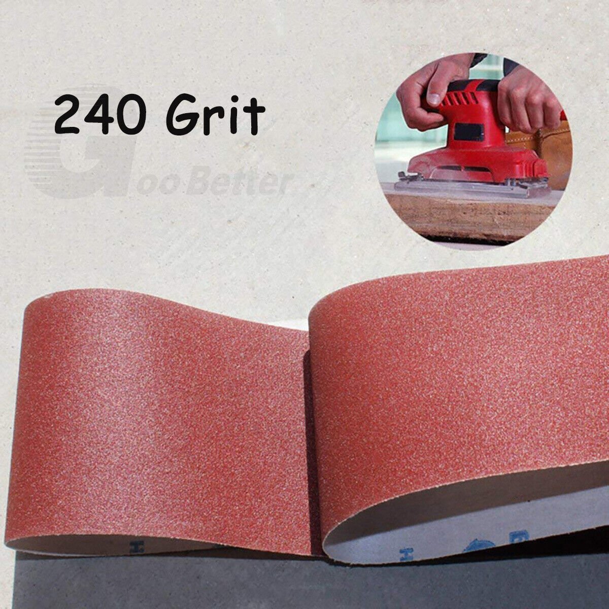 5m Aluminium Oxide Sanding Roll 240 Grit Polishing Sandpaper Grinding Abrasive - HomeDIYer