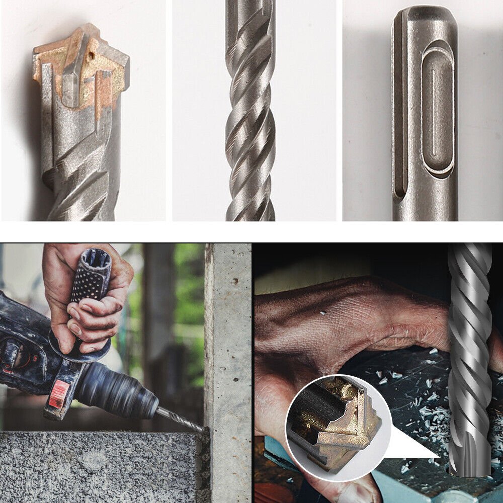 9PCS SDS - plus concrete drill bit set drill bit masonry drill bit set hammer drill bit 5MM - 16MM - HomeDIYer
