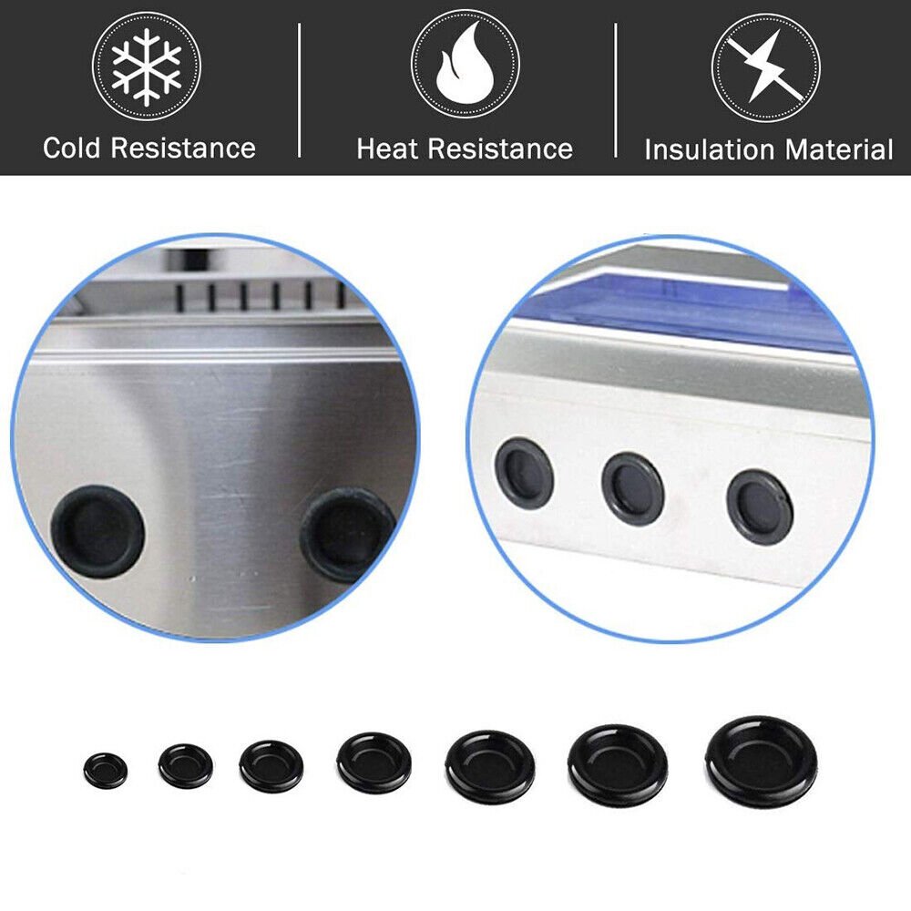 170 pcs cable gland assortment rubber grommets blind plugs body plugs - HomeDIYer