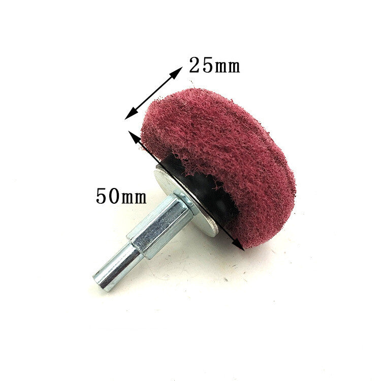 Nylon Fiber Polishing Mushroom Wheel Dome Sanding Mop Buffing Pad 6mm Shank